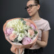 Букет пионы, матиолла, гортензия, диантусы купить с доставкой по Москве